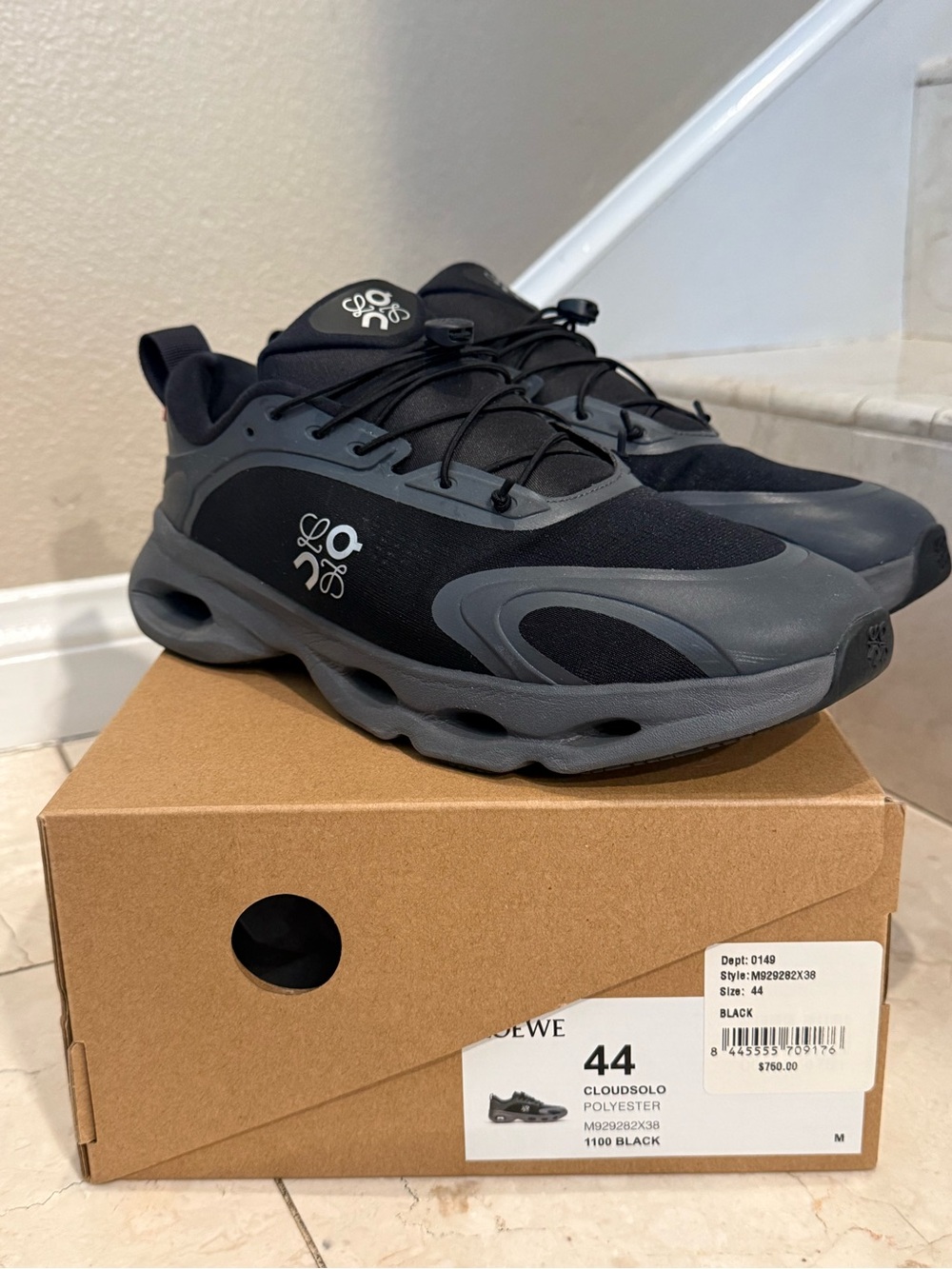 Loewe Black and Gray Cloudsole Sneakers